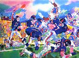 Leroy Neiman Famous Paintings - Giants Broncos Classic